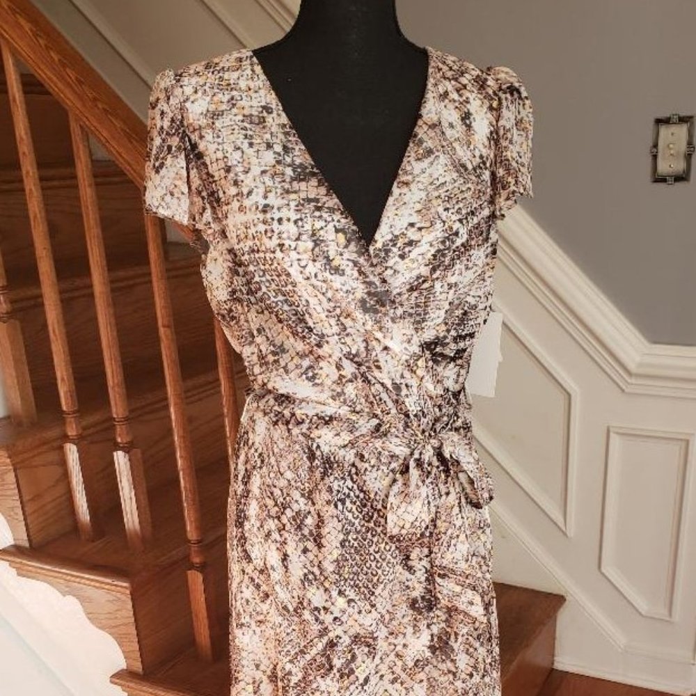 Julia Jordan Python Print Asymmetrical Dress - Picture 8 of 8